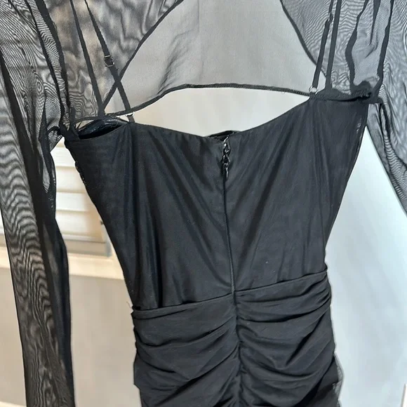 House of CB cecilia mini mesh cut out black dress - Picture 7 of 10